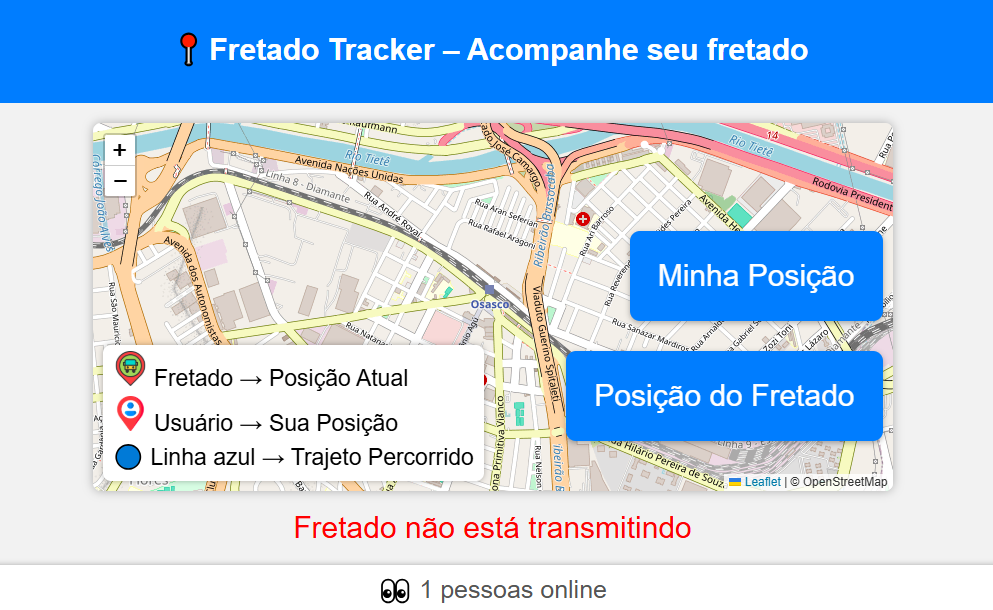 Fretado Tracker